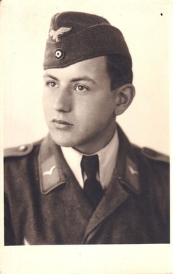 Foto AK - Portrait 2. WK - Deutscher Soldat in Uniform - Heinz Kaefer, Aachen
