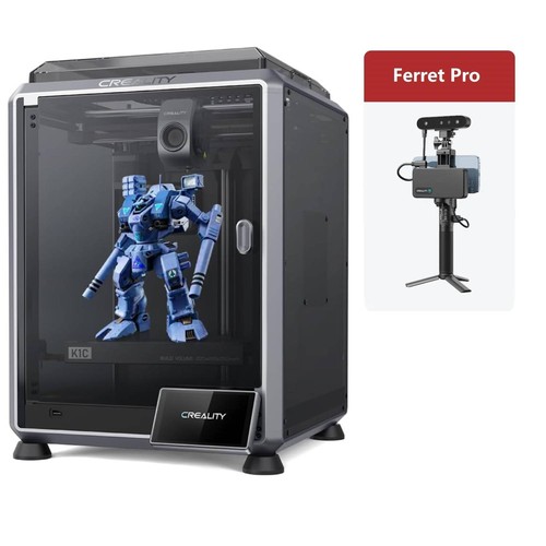 Creality K1C 3D Printer 600mm/s High-Speed With CR-Scan Ferret Pro 3D Scanner