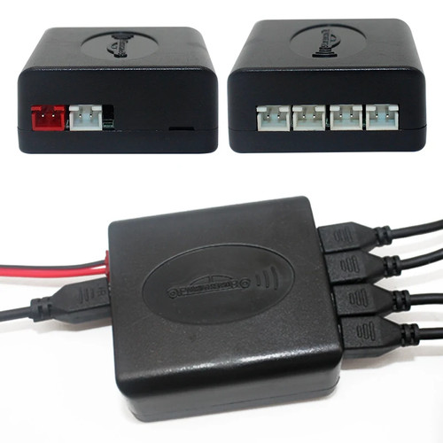 4 Sensori Auto Backup Radar Sensore Parcheggio Buzzer Detector Assistenza 12V Auto - Foto 12 di 22