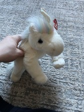 Ty Beanie Buddy Mystic the Unicorn 2001 - Iridescent Horn & Rainbow Mane BNWT