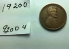 1920 D; Wheat Penny ; good condition #920D4
