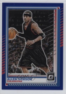 2025-26 Panini Donruss Optic Blue Prizm 9/49 Allen Iverson #177 HOF 1m6p
