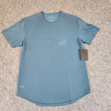 BYLT T Shirt Men XL Blue Drop Cut Short Sleeve Lux Crew Performance Athletic