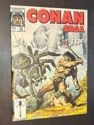 CONAN SAGA #36 (Marvel Comics 1990) -- NM-