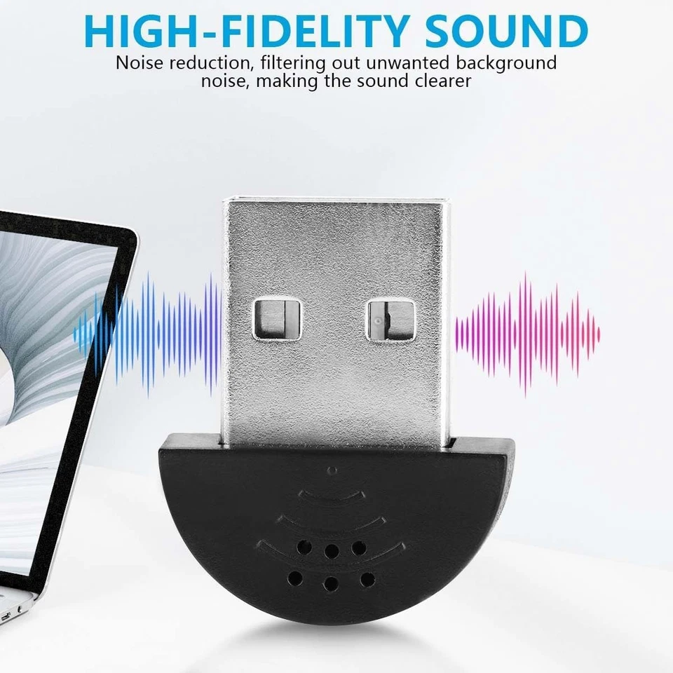 Mini micrófono USB para computadora de escritorio computadora portátil micrófono condensador portátil Foto 4 de 4