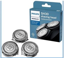 2 PACKS 6 TOTAL Philips Norelco SH30 Replacement Heads for Series 1000-3000 NIB
