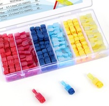 120PCS T Tap Wire Connectors Self Stripping Quick Splice Electrical Wire