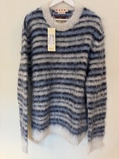 MARNI - Iconic Groovy Striped Mohair Pullover...