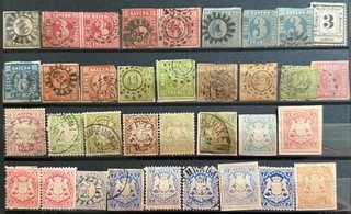 👉klasse Lot Bayern – klassische Kreuzer Ausgaben mit Besseren u.a. MiNr. 1👈