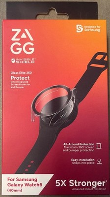 Set of 2 Zagg InvisibleShield Glass Elite Protect  Samsung Galaxy Watch 6 (40mm)
