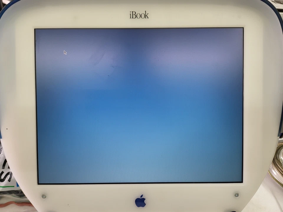 Apple iBook G3 Clamshell M6411 Blau Mac Notebook Computer Vintage 2000 - Bild 2 von 4