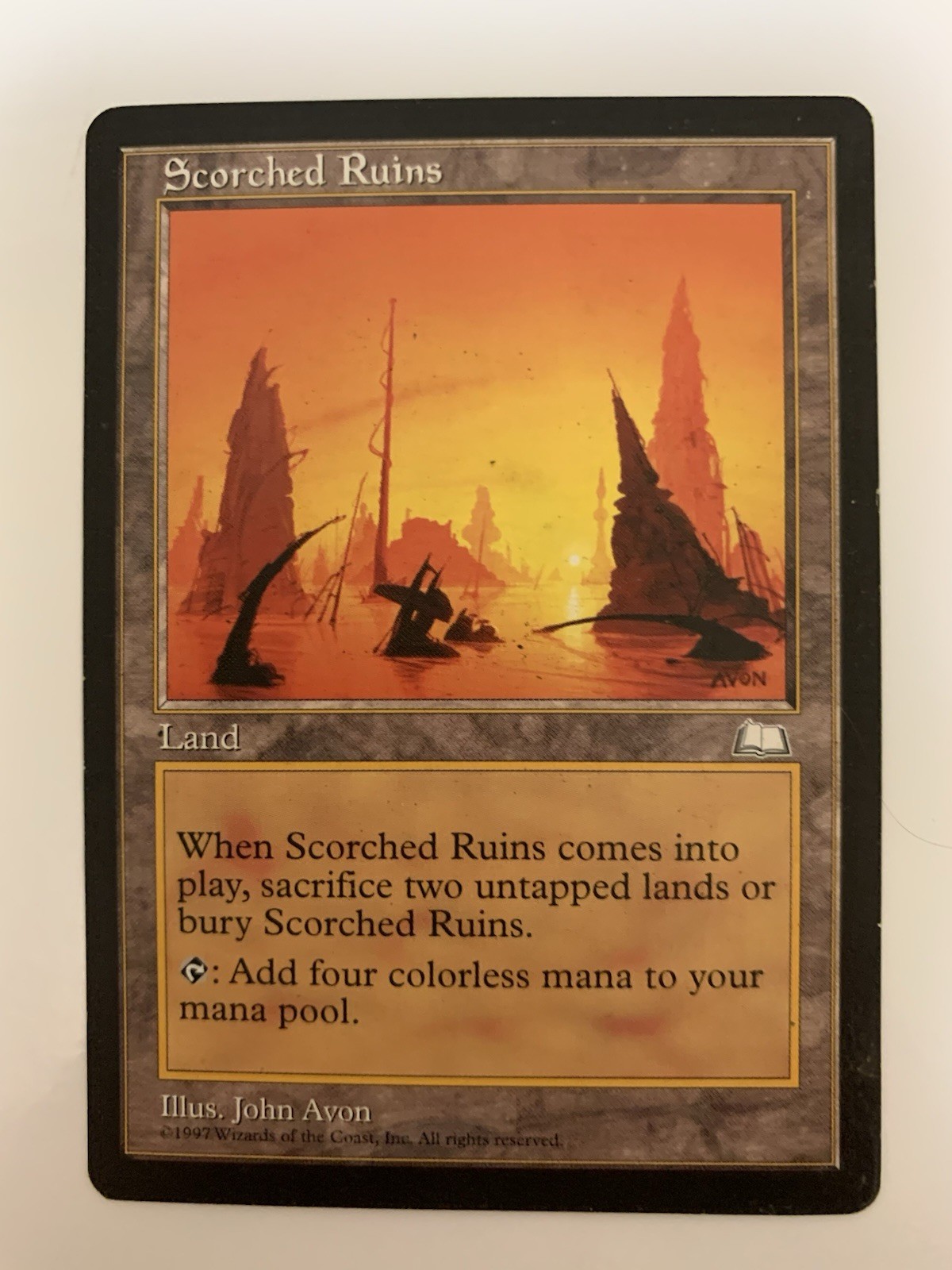 MTG LP Scorched Ruins Weatherlight Regular
