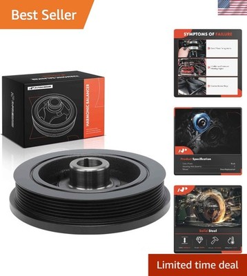 Engine Harmonic Balancer Crankshaft Pulley Compatible with Jeep