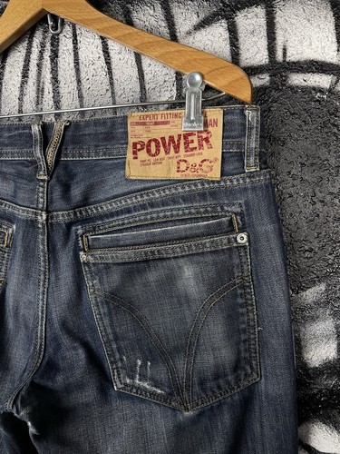 Vintage Dolce & Gabbana Power Distressed Vintage Jeans Men’s Size 35 - Picture 11 of 19