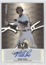 2014 Leaf Valiant Black Prismatic 3/5 Mike Papi #BA-MP2 Auto 0h1