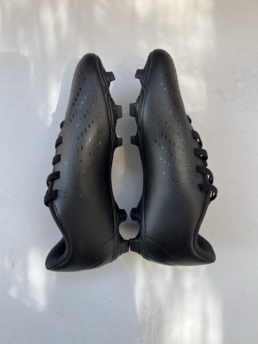 Adidas Predator Accuracy.4 Turf Soccer Shoes Youth 2.5 Triple Black Lace Up - Picture 7 of 9