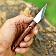 6'' Authentic Handmade D2 Steel Bushcraft, EDC  Kiradishi Knife with Sheath