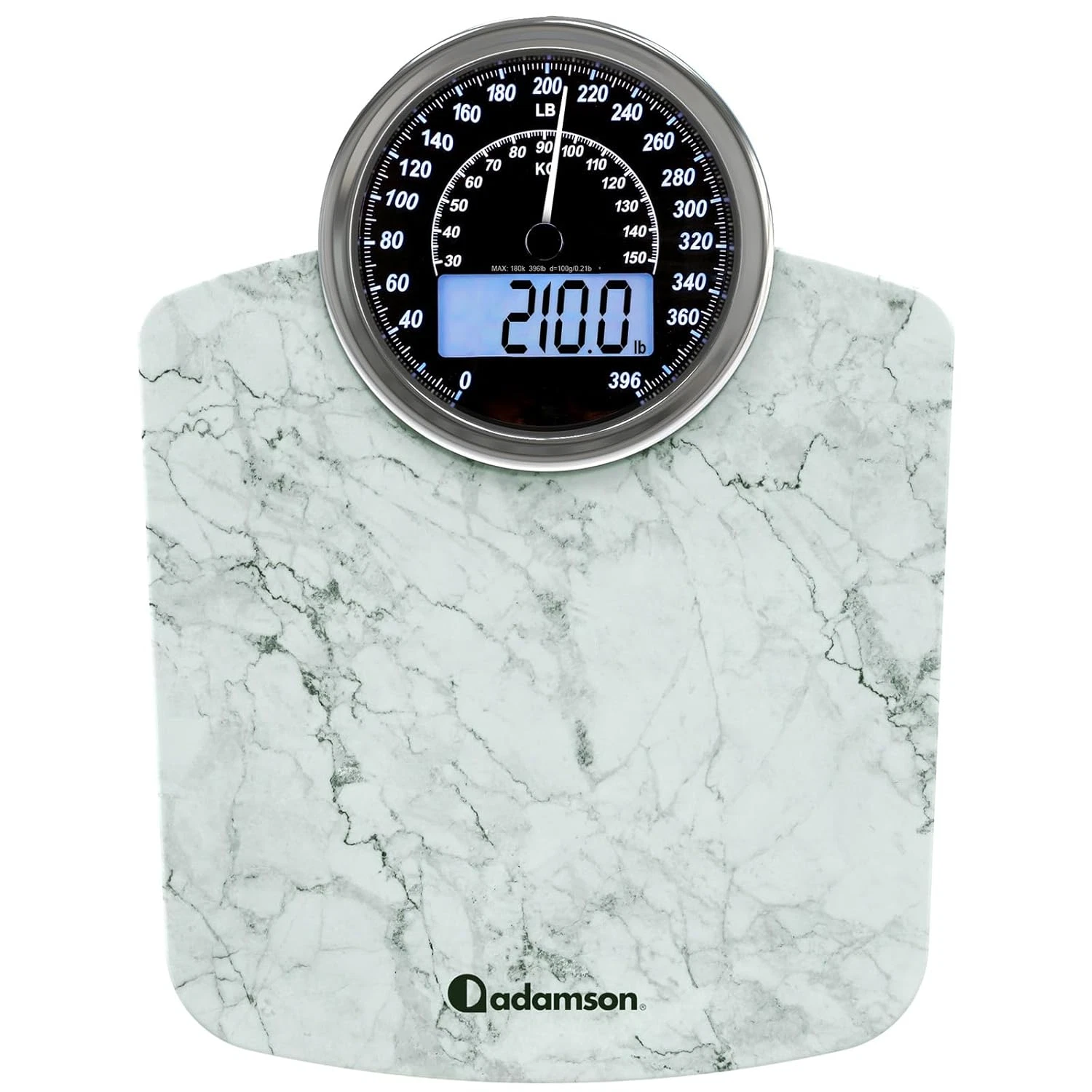 Adamson Hybrid 2-In-1 Analog & Digital Weighing Scale for Body Weight up to 400L