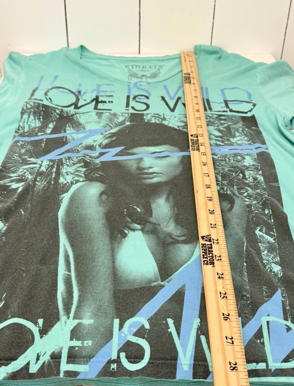 Kinetix Men's M Green V-Neck Graphic Print Short Sleeve Cotton Bamboo T-Shirt image 10