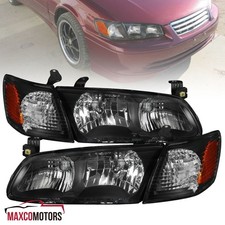 Black Headlightscorner Signal Lamps Fits 2000-2001 Toyota Camry Pair 00-01 Black Headlightscorner Signal Lamps Fits 2000-2001 Toyota Camry Pair 00-01
