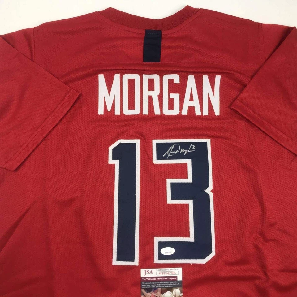 Camiseta Autografiada/Firmada Alex Morgan Red Equipo de Fútbol Copa Mundial de Estados Unidos Certificado de Autenticidad JSA Foto 2 de 4