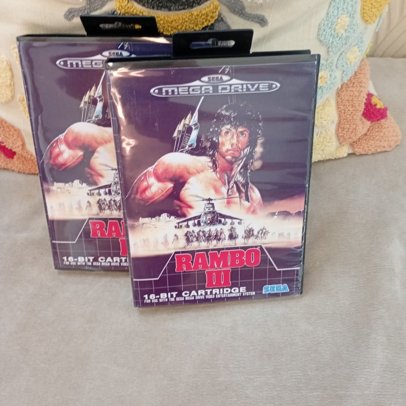 OFFERS COMBINE SEGA MEGA DRIVE -ORIGINAL CARTRIDGE - RAMBO III 3 - 1 PER