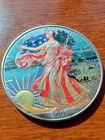 Colorized 2001 1 oz American Silver Eagle Coin .999 Fine