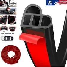16.4Ft Car Auto Rubber Seal Trim Molding Door Edge Lock Protector Weather Strip