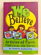 We Believe Articles of Faith Flashcards and Games LDS Mormon Complete