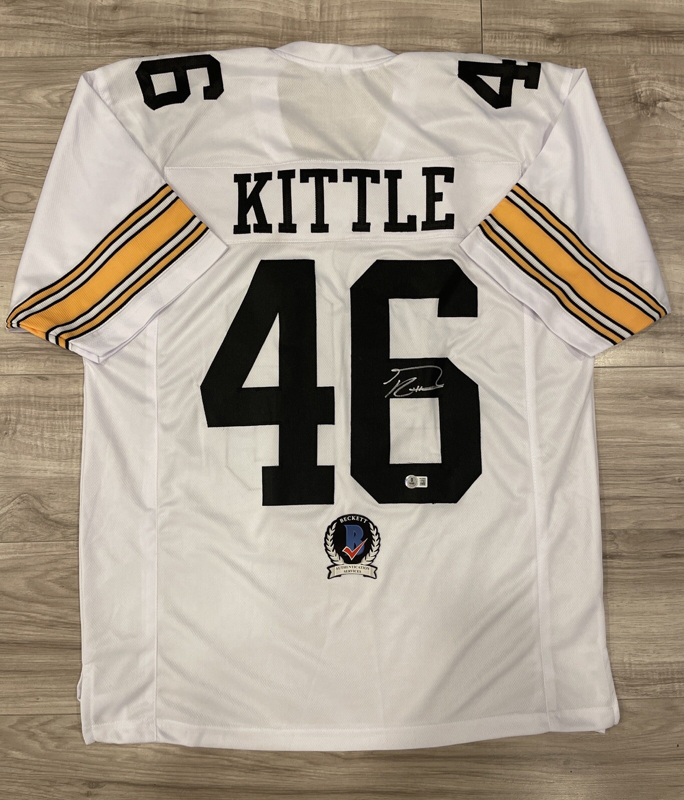 George Kittle Autographed Signed Iowa Hawkeyes San Francisco 49ers Jersey BECKETT QR COA 12 