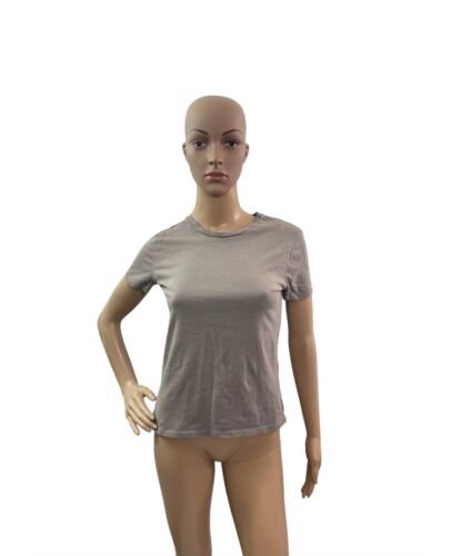 Zara Women’s Size Medium Short Sleeve Round Neck Solid Brown Tee