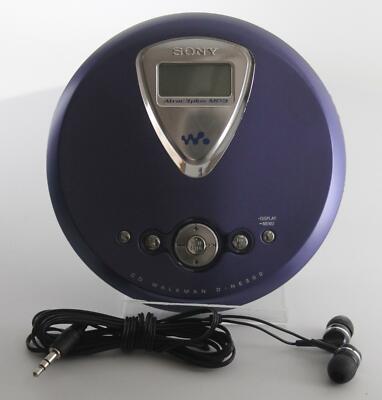 【美品】SONY CD WALKMAN D-NE730 SONY D-NE730 CD Walkman Portable CD Player MP3 Blue Tested