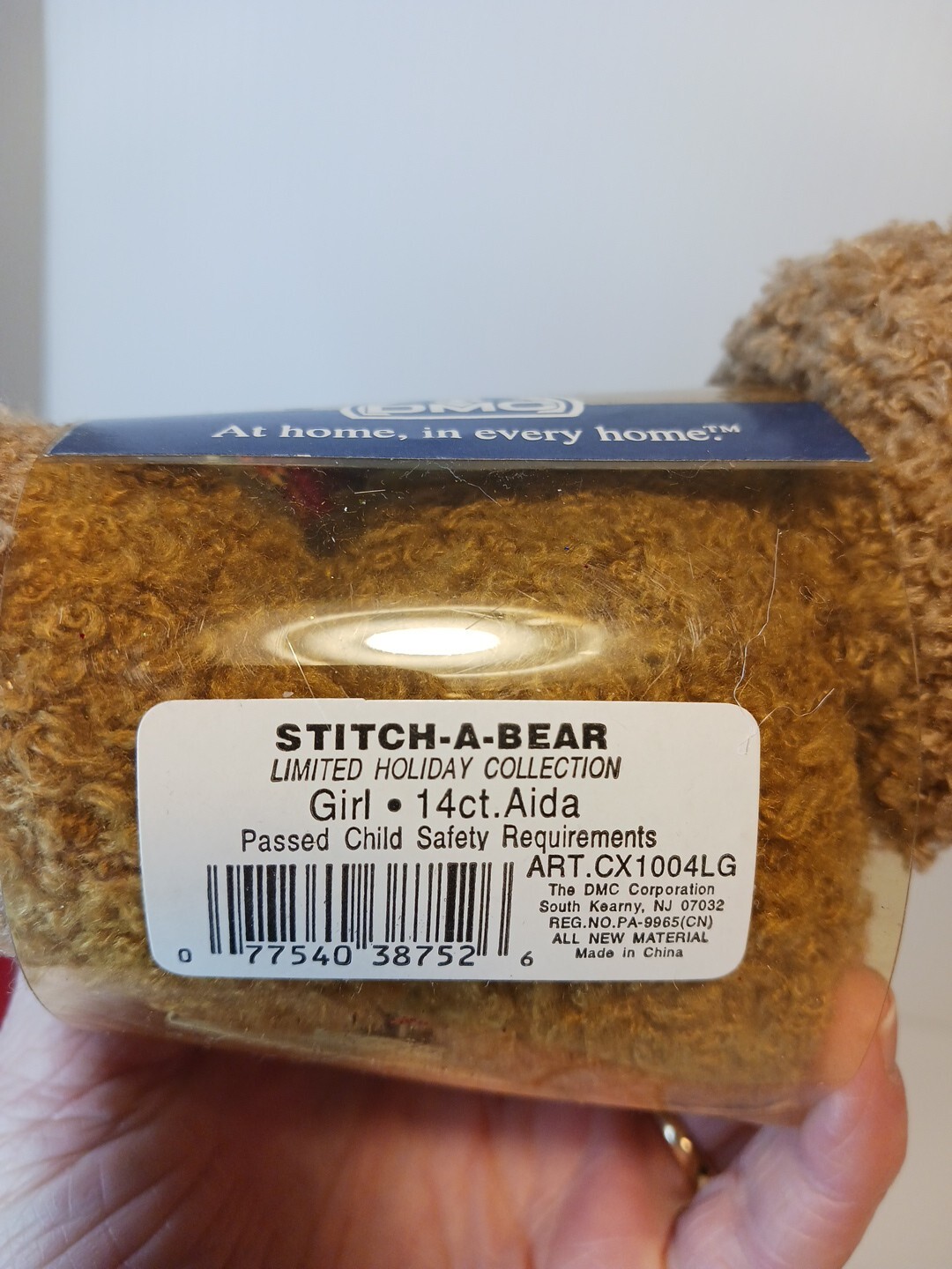 DMC Cross Stitch 7 Inch Stitch-A-Bear Girl Kit NIP Limited Holiday Collection 