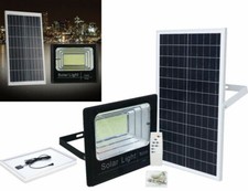 FARO LED CON PANNELLO SOLARE CREPUSCOLARE DA 300W + TELECOMANDO