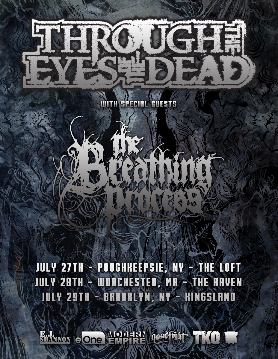 THROUGH THE EYES OF THE DEAD 2018 NEW YORK CONCERT TOUR POSTER