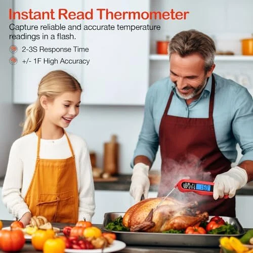Meat Thermometer,Instant Read Digital Kitchen Thermometer for Cooking, with