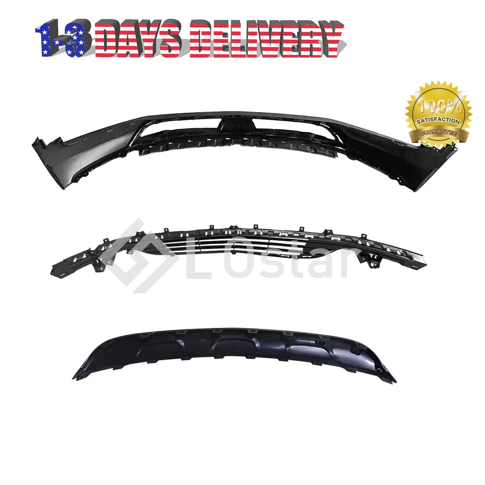 New 3 PCS Front Lower Bumper Set Fits 2017-2022 Buick Encore 4-Door Foto 4 de 4