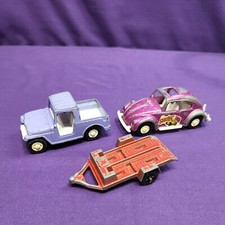 Tootsietoy Diecast Lot Jeep Trailer Volkswagen Vintage Made In The USA