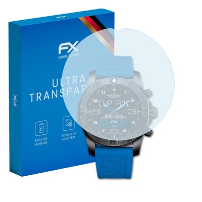 atFoliX 3x Displayschutzfolie für Breitling Supersports B55 Schutzfolie klar