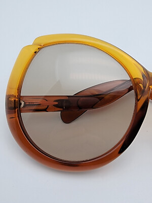 Christian Dior D11 Yellow Gradient Frame Grey Lens Vintage Oversized Sunglasses Christian Dior D11 Yellow Gradient Frame Grey Lens Vintage  main image 4