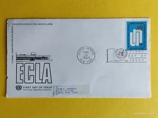 United Nations FDC First Day ECLA Economic Commission Latin America 1969