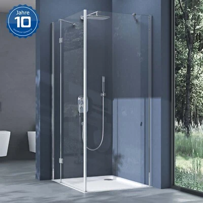 DOPORRO Duschkabine 90x90 80x80 Eckdusche Pendeltür ESG Glas mit NANO Duschabtrennung!!!