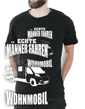 Echte Männer Wohnmobil T-Shirt Vater Campen Camping Zelt Wohnwagen Geschenk