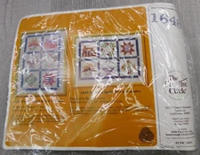 The Creative Circle Needlepoint #1648 Autumn Quilt Block Sample Embroidery Craft