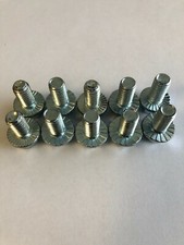 New bolts 3/8"-16 x 3/4" Zinc Grade 5 Hex Washer Head Serrated Flange qty 10