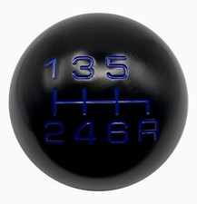 black round blue gear shift knob for Subaru Impreza Legacy STi WRX 6 speed R2