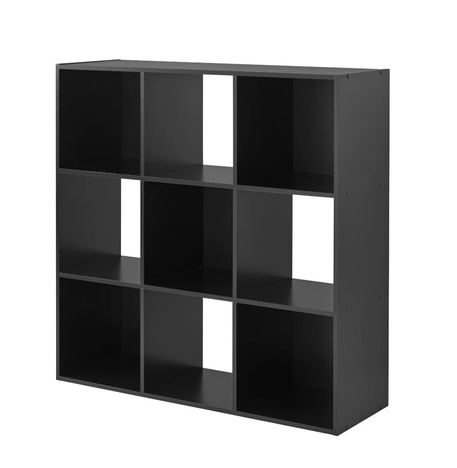 Organizador de almacenamiento Mainstays 11" 9 cubos, negro Foto 4 de 4