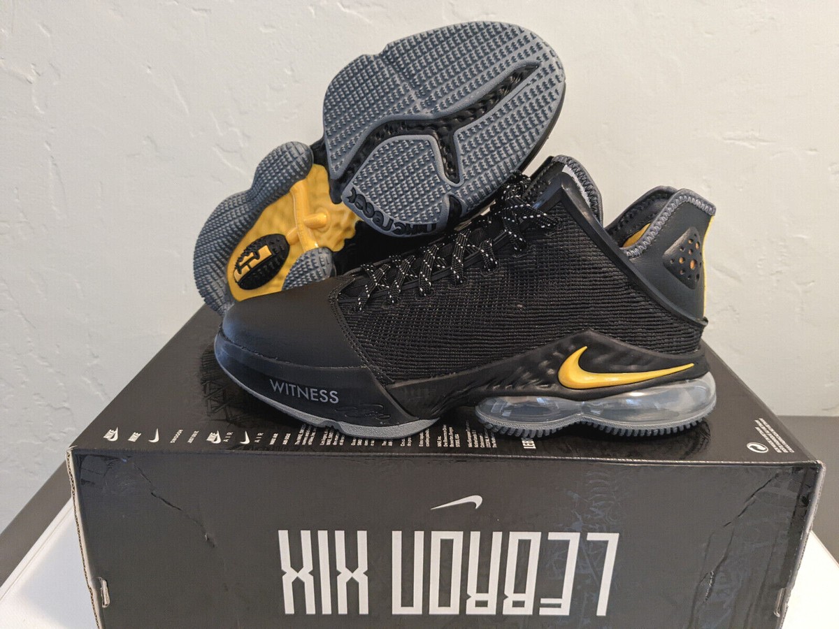 Nike LeBron 19 Low Witness Black University Gold Lakers DH1270 002 