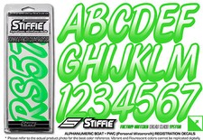 STIFFIE Whipline WL101 Boat PWC Numbers Decal Registration SeaDoo WHITE E. GREEN