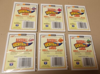 DURACELL BASEBALL CARDS 1993 POWER PLAYER SERIES II SETS 1 THRU 6 COMPLETE MINT